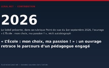 « L’École : mon choix, ma passion ! » : un ouvrage retrace le parcours d’un pédagogue engagé