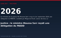 Justice : le ministre Moussa Sarr reçoit une délégation du PAEDD