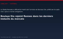 Boulaye Dia rejoint Rennes dans les derniers instants du mercato