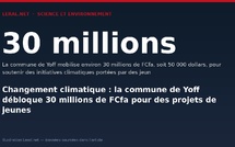 Changement climatique : la commune de Yoff débloque 30 millions de FCfa pour des projets de jeunes