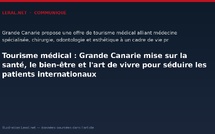 Tourisme médical : Grande Canarie mise sur la santé, le bien-être et l'art de vivre pour séduire les patients internationaux