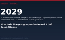 Mourtada Gueye signe professionnel à l'AS Saint-Étienne
