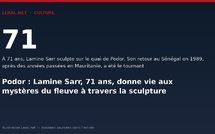 Podor : Lamine Sarr, 71 ans, donne vie aux mystères du fleuve à travers la sculpture