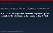 RDC: l'ONU multiplie les contacts régionaux pour consolider la vérification du cessez-le-feu à l'Est