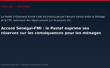 Accord Sénégal-FMI : le Pastef exprime ses réserves sur les conséquences pour les ménages