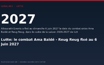 Lutte: le combat Ama Baldé - Reug Reug fixé au 6 juin 2027